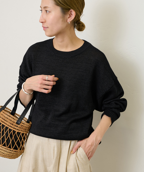 【FRAMeWORK】ウォッシャブルペーパーヤーンニット FRAMeWORK（フレームワーク）の「≪追加≫ウォッシャブル