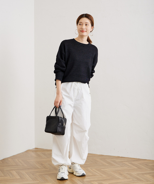 【FRAMeWORK】ウォッシャブルペーパーヤーンニット FRAMeWORK（フレームワーク）の「ウォッシャブルペーパーヤーン