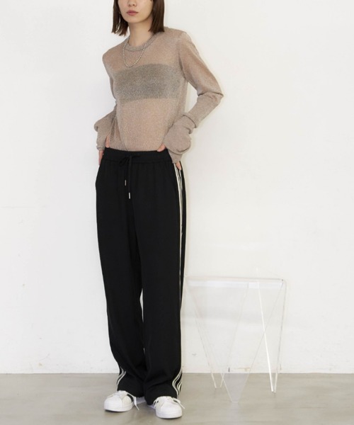 Auntie Rosa Holiday(アンティローザホリデー)の「フィンガーホールラメシアープルオーバー(ニット/セーター・レディース・シルバー/ライトグリーン/シャンパン・FREE)」の15枚目の写真