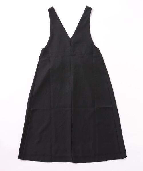 Settimissimo（セッティミッシモ）の「ディープVネック タックデザイン ロングワンピース（ワンピース・レディース・モカ/ブラック・M）」の3枚目の写真