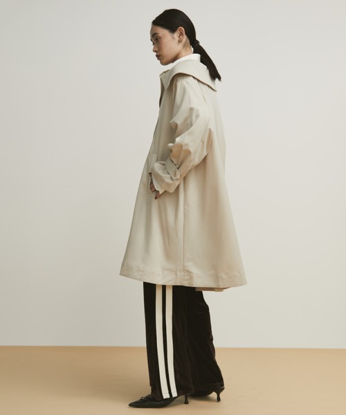 MERLOT（メルロー）の「丸襟ステンカラーコート（ステンカラーコート・レディース・ライトグリーン/ベージュ・FREE）」の20枚目の写真