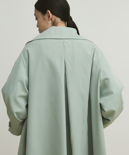 MERLOT（メルロー）の「丸襟ステンカラーコート（ステンカラーコート・レディース・ライトグリーン/ベージュ・FREE）」の17枚目の写真