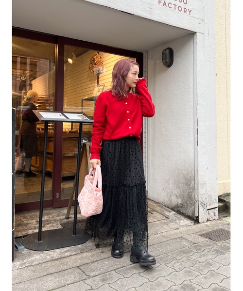 ジュメロ jumell tulle heart skirt jumelle（ジュメロ）の「tulle heart skirt（スカート）」 - WEAR