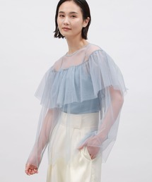 LAKOLE | チュールフリルプルオーバー / 108142(その他トップス)