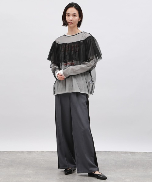 LAKOLE（ラコレ）の「チュールフリルプルオーバー / 108142（その他トップス・レディース・ライトブルー/ブラック/アイボリー・MEDIUM/SMALL）」の13枚目の写真