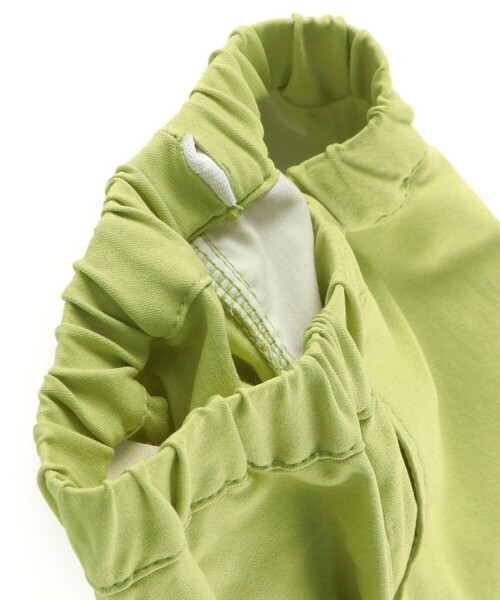 BRANSHES（ブランシェス）の「カーゴロングパンツ（カーゴパンツ・キッズ・アイボリー/ライム・110/120/130/140/150/90/100）」の5枚目の写真