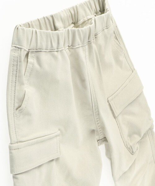 BRANSHES（ブランシェス）の「カーゴロングパンツ（カーゴパンツ・キッズ・アイボリー/ライム・110/120/130/140/150/90/100）」の12枚目の写真