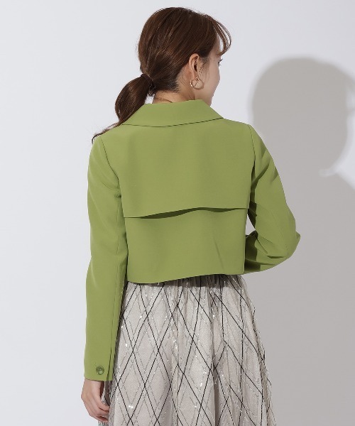 セール】ダブルクロスショートトレンチ（トレンチコート）｜AND