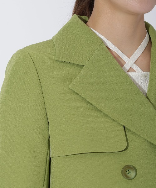 【セール】ダブルクロスショートトレンチ（トレンチコート）｜And Couture（アンドクチュール）