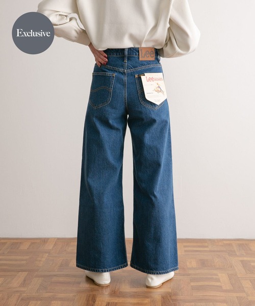 Lee（リー）の「『別注』Lee×DOORS　ワイドストレートパンツ（その他パンツ・レディース・インディゴブルー/ベージュ/ホワイト・X-SMALL/SMALL/MEDIUM）」の3枚目の写真