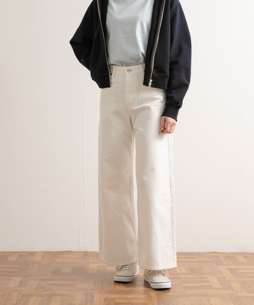 Lee（リー）の「『別注』Lee×DOORS　ワイドストレートパンツ（その他パンツ・レディース・インディゴブルー/ベージュ/ホワイト・X-SMALL/SMALL/MEDIUM）」の5枚目の写真
