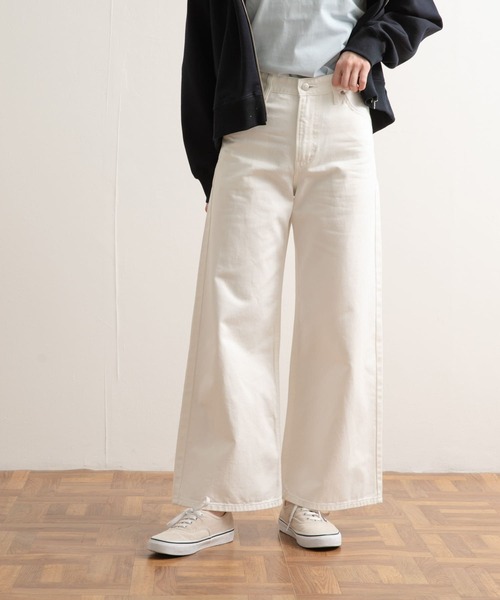 Lee（リー）の「『別注』Lee×DOORS　ワイドストレートパンツ（その他パンツ・レディース・インディゴブルー/ベージュ/ホワイト・X-SMALL/SMALL/MEDIUM）」の6枚目の写真