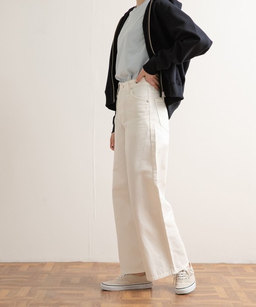 Lee（リー）の「『別注』Lee×DOORS　ワイドストレートパンツ（その他パンツ・レディース・インディゴブルー/ベージュ/ホワイト・X-SMALL/SMALL/MEDIUM）」の7枚目の写真