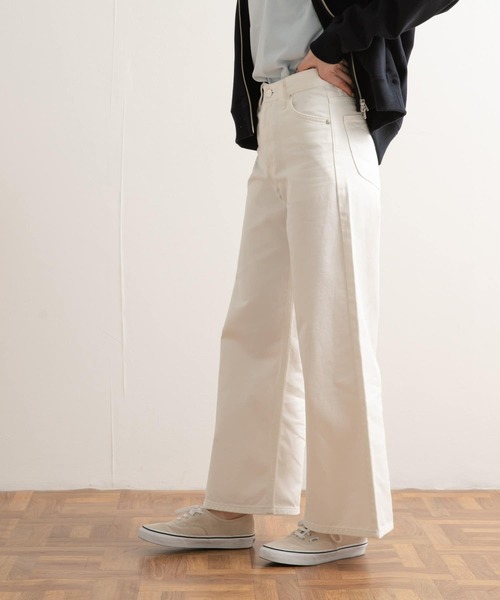 Lee（リー）の「『別注』Lee×DOORS　ワイドストレートパンツ（その他パンツ・レディース・インディゴブルー/ベージュ/ホワイト・X-SMALL/SMALL/MEDIUM）」の8枚目の写真