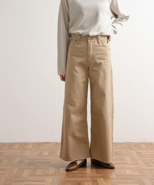 Lee（リー）の「『別注』Lee×DOORS　ワイドストレートパンツ（その他パンツ・レディース・インディゴブルー/ベージュ/ホワイト・X-SMALL/SMALL/MEDIUM）」の9枚目の写真