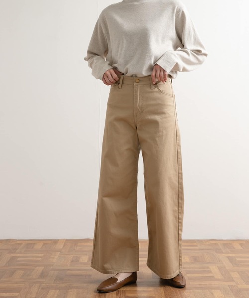 Lee（リー）の「『別注』Lee×DOORS　ワイドストレートパンツ（その他パンツ・レディース・インディゴブルー/ベージュ/ホワイト・X-SMALL/SMALL/MEDIUM）」の10枚目の写真