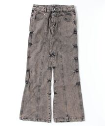 XU | ストリートファッション XU エックスユー vintage flare pants オーバーサイズ デニム ジーンズ ジーパン フレアデニムパンツ フレアパンツ 韓国ファッション 韓国ストリート(デニムパンツ)