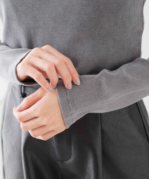 WEGO(ウィゴー)の「WEGO/ヴィンテージウォッシュリブロンT(Tシャツ/カットソー・レディース・オフホワイト/スミクロ/ライム・FREE)」の8枚目の写真