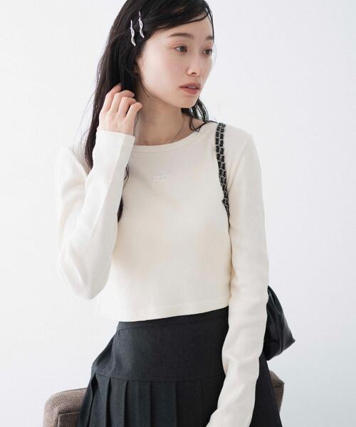 WEGO(ウィゴー)の「WEGO/ヴィンテージウォッシュリブロンT(Tシャツ/カットソー・レディース・オフホワイト/スミクロ/ライム・FREE)」の11枚目の写真