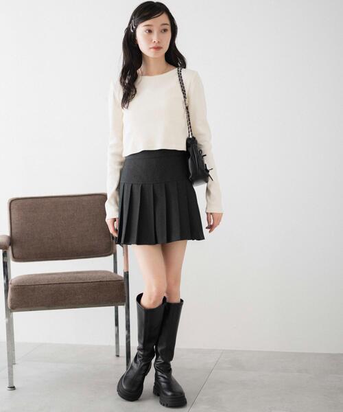 WEGO(ウィゴー)の「WEGO/ヴィンテージウォッシュリブロンT(Tシャツ/カットソー・レディース・オフホワイト/スミクロ/ライム・FREE)」の12枚目の写真