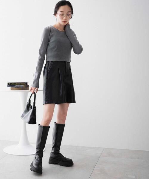 WEGO(ウィゴー)の「WEGO/ヴィンテージウォッシュリブロンT(Tシャツ/カットソー・レディース・オフホワイト/スミクロ/ライム・FREE)」の16枚目の写真