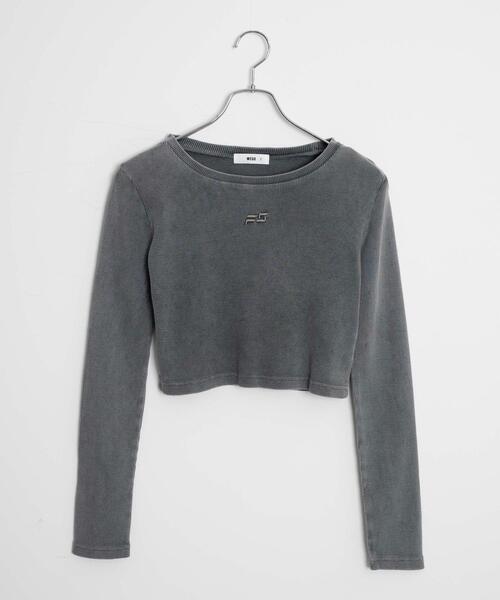 WEGO(ウィゴー)の「WEGO/ヴィンテージウォッシュリブロンT(Tシャツ/カットソー・レディース・オフホワイト/スミクロ/ライム・FREE)」の22枚目の写真