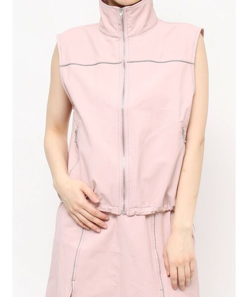 jouetie（ジュエティ）の「ZIPワークベスト【セットアップ対応】（ベスト・レディース・グレー/ピンク・MEDIUM）」の9枚目の写真