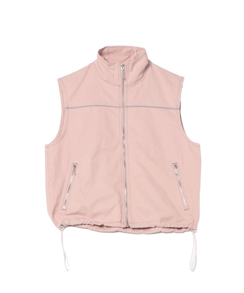 jouetie（ジュエティ）の「ZIPワークベスト【セットアップ対応】（ベスト・レディース・グレー/ピンク・MEDIUM）」の11枚目の写真