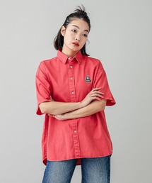 X-girl | FACE PIGMENT DYED S/S SHIRT(シャツ/ブラウス)