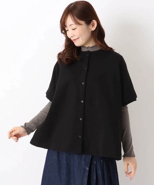 one'sterrace（ワンズテラス）の「裏毛2WAYワイド ベスト（ベスト・レディース・ブラウン系8/アイボリー系8/ブラック系8・02）」の16枚目の写真