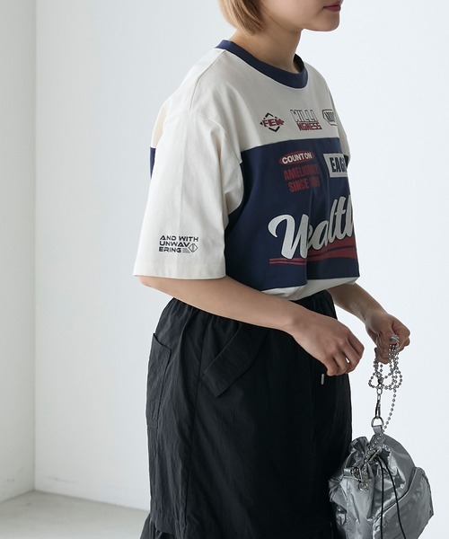 forksy.(フォルクシー)の「【forksy.】モトクロスグラフィックTシャツ(Tシャツ/カットソー・レディース・ライム/ブラック/アイボリー・FREE)」の7枚目の写真