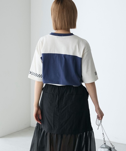 forksy.(フォルクシー)の「【forksy.】モトクロスグラフィックTシャツ(Tシャツ/カットソー・レディース・ライム/ブラック/アイボリー・FREE)」の8枚目の写真