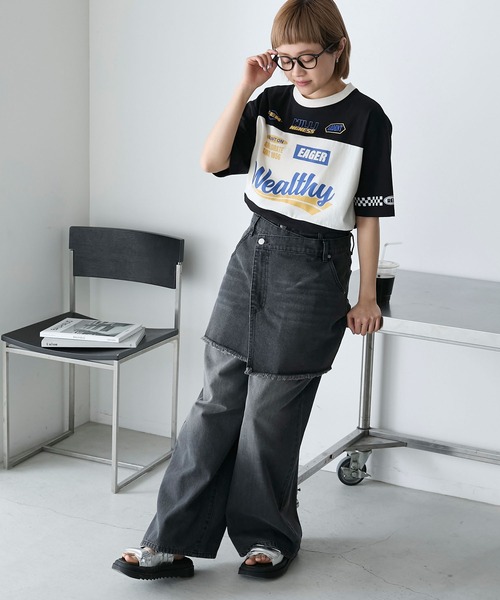 トップス S forksy.】モトクロスグラフィックTシャツ forksy.│MONO-MART