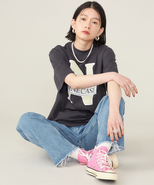【セール】SHIPS NINE CASE:〈洗濯機可能〉N TEE◇（Tシャツ/カットソー）｜SHIPS（シップス）
