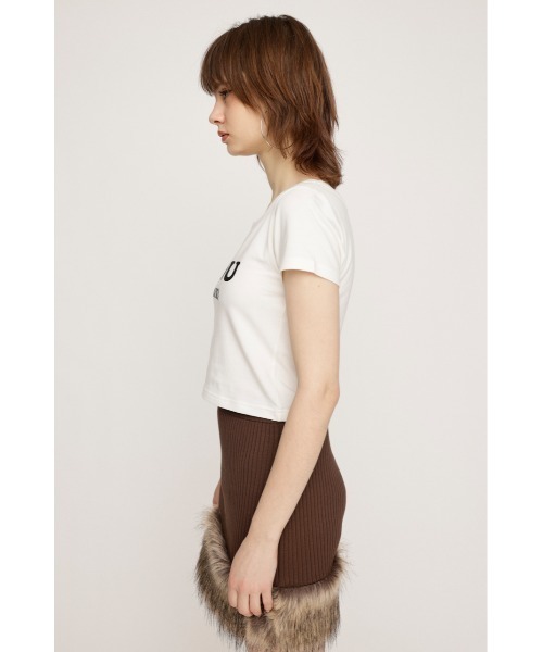 SLY（スライ）の「HinaYoshiharaxSLY TINY T/SH ヒナヨシハラ スライ タイニー Tシャツ（Tシャツ/カットソー・レディース・オフホワイト/杢グレー/ネイビー・FREE）」の7枚目の写真