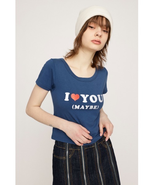 SLY（スライ）の「HinaYoshiharaxSLY TINY T/SH ヒナヨシハラ スライ タイニー Tシャツ（Tシャツ/カットソー・レディース・オフホワイト/杢グレー/ネイビー・FREE）」の17枚目の写真