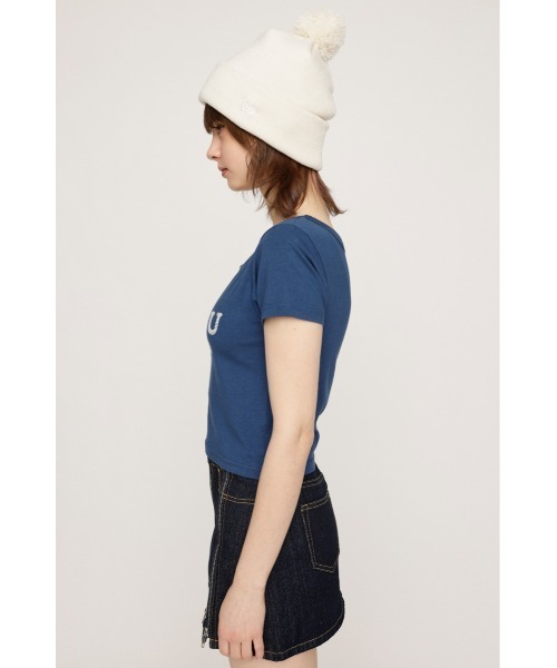 SLY（スライ）の「HinaYoshiharaxSLY TINY T/SH ヒナヨシハラ スライ タイニー Tシャツ（Tシャツ/カットソー・レディース・オフホワイト/杢グレー/ネイビー・FREE）」の19枚目の写真