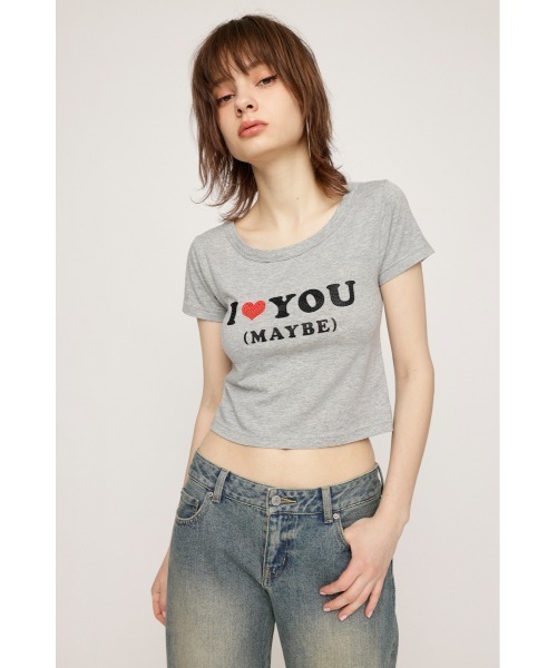 SLY（スライ）の「HinaYoshiharaxSLY TINY T/SH ヒナヨシハラ スライ タイニー Tシャツ（Tシャツ/カットソー・レディース・オフホワイト/杢グレー/ネイビー・FREE）」の11枚目の写真