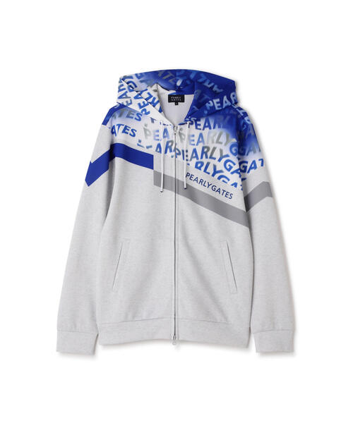 パーリーゲイツ ロゴグラデパネルプリント フーディ PEARLY GATES（パーリーゲイツ）の「【PEARLY GATES】ロゴグラデパネル