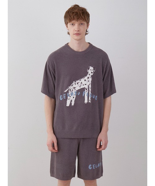 【新品】ジェラートピケ ヒラノトシユキ ジャガード ルームウェアセット パジャマ gelato pique（ジェラートピケ）の「【ヒラノトシユキ】DOGジャガード