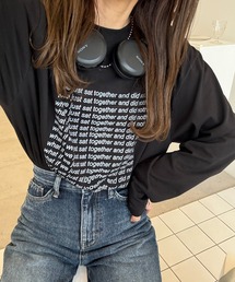 LE MORE | オーバーサイズレタリングロンT(Tシャツ/カットソー)