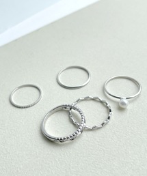 ROPE' PICNIC | ミニパールデザインリングセット(リング)