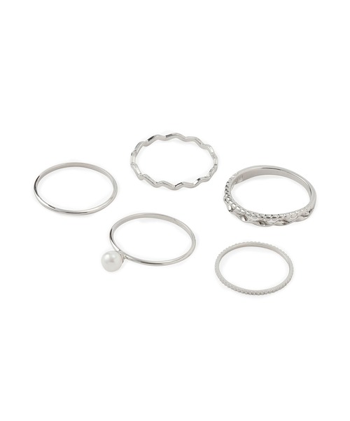 ROPE' PICNIC（ロペピクニック）の「ミニパールデザインリングセット（リング・レディース・シルバー/ゴールド・FREE）」の5枚目の写真