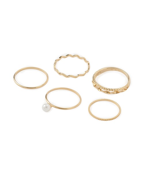 ROPE' PICNIC（ロペピクニック）の「ミニパールデザインリングセット（リング・レディース・シルバー/ゴールド・FREE）」の6枚目の写真