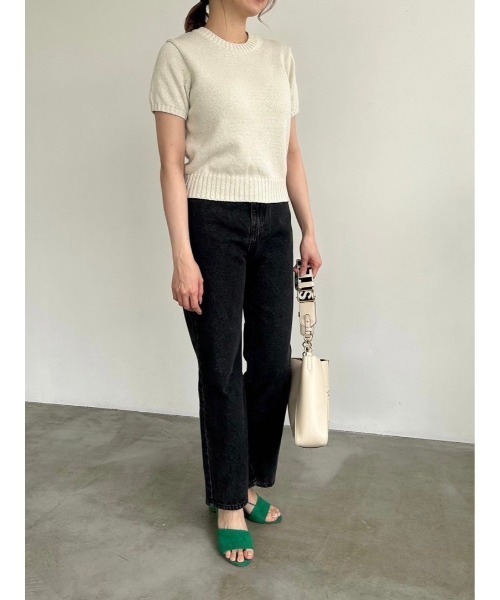 DAIS-Y（デイジー）の「サマー半袖ニット（ニット/セーター・レディース・ライトブルー/アイボリー/ピンク・FREE）」の19枚目の写真