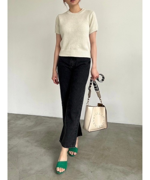 DAIS-Y（デイジー）の「サマー半袖ニット（ニット/セーター・レディース・ライトブルー/アイボリー/ピンク・FREE）」の21枚目の写真