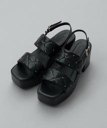 one after another NICE CLAUP | スタッズ付きキルティングサンダル(サンダル)