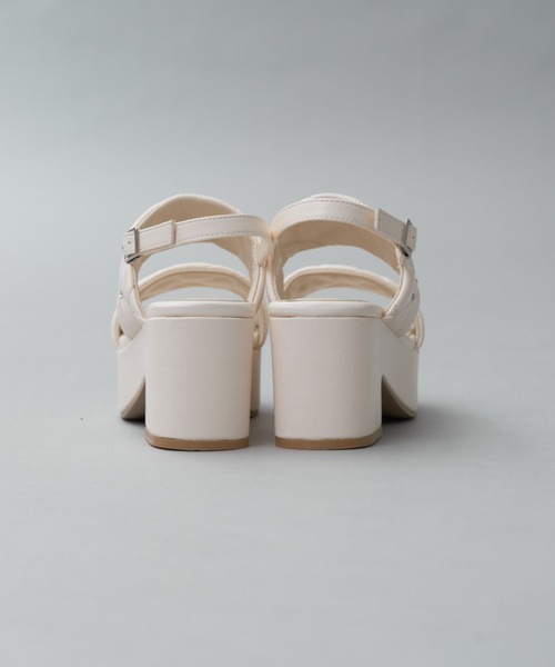 ビジュースタッズ付きキルティングサンダル NICE CLAUP Amazon | [NICE CLAUP] [ワンアフターアナザー ナイスクラップ