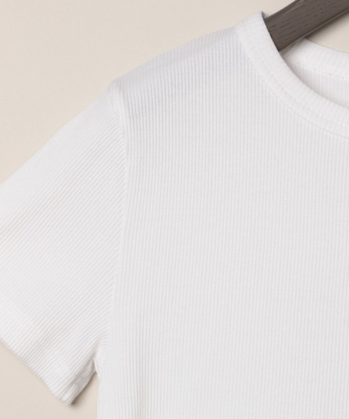 eL（エル）の「【eL】Rib Just Tee/105145（Tシャツ/カットソー・レディース・ブルー/ホワイト/ブラック/イエロー系その他/ブルー系その他/レッド・FREE）」の9枚目の写真