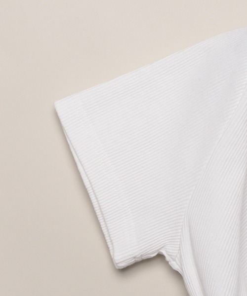 eL（エル）の「【eL】Rib Just Tee/105145（Tシャツ/カットソー・レディース・ブルー/ホワイト/ブラック/イエロー系その他/ブルー系その他/レッド・FREE）」の10枚目の写真